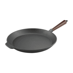 Cast Iron Frying Pan 28cm Wooden Handle