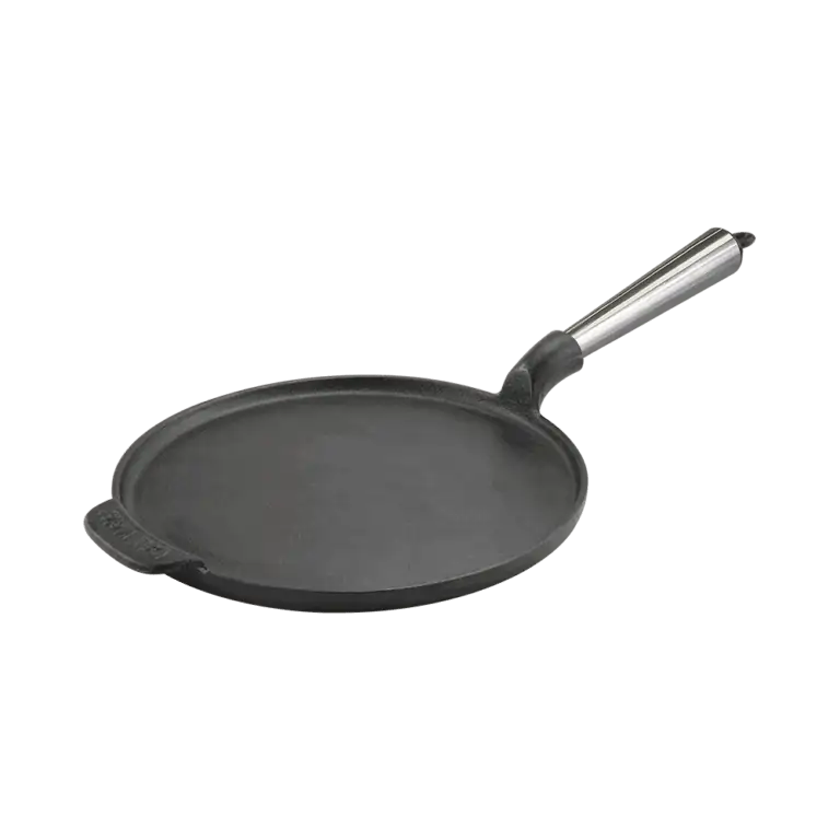 Cast Iron Pan Cake Pan 23cm with Stainless Steel Handle